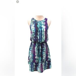 Massimo size L short sleeve, elastic waist tie, tie-dye dress